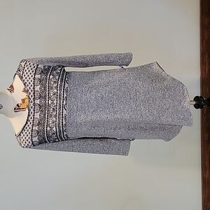 DOLCE BIANCA Gray And Black Tunic. Size Is Small.